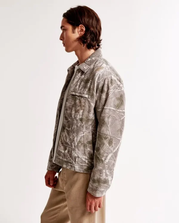 Cropped Zip Workwear Jacket - Image 3