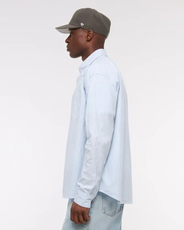 Poplin Button-Up Shirt - Image 3