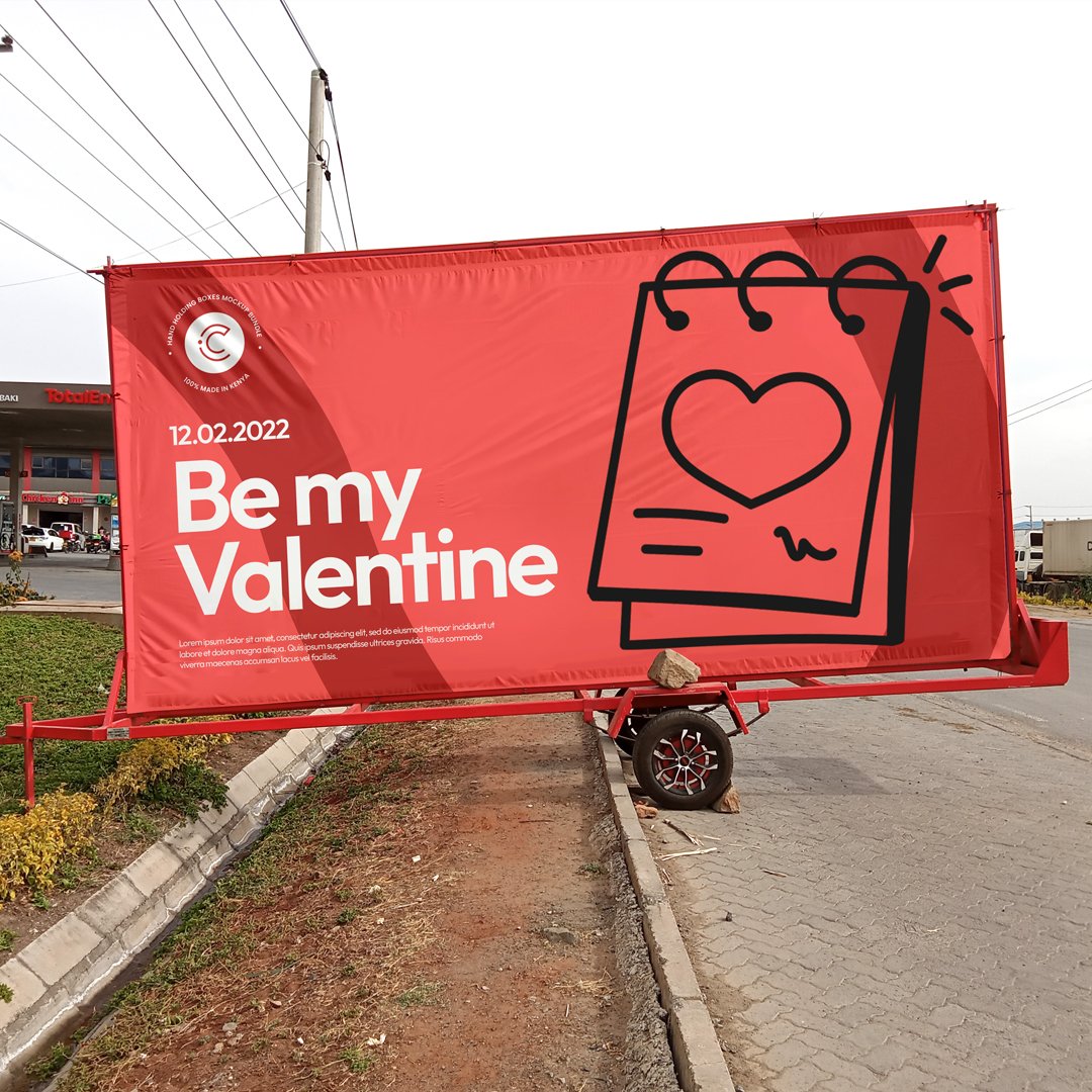 Road Side Banner Mockup