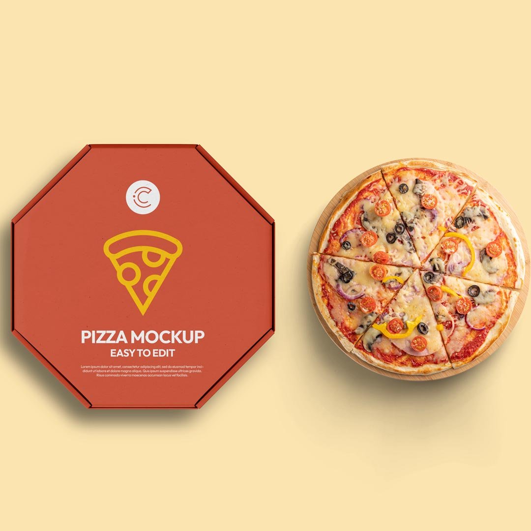 Pizza Box Mockup Free Sample - Image 2